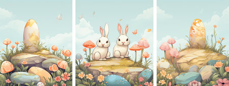 Easter greeting cardの素材