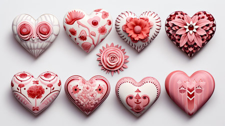 Decorative elements inspired by heartsの素材