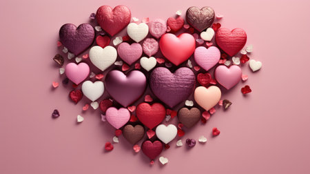 Decorative elements inspired by heartsの素材