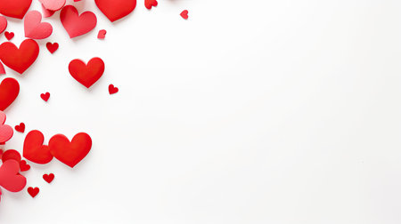 Empty valentine's day greeting card with copyspaceの素材