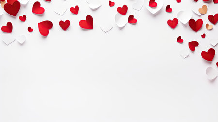 Empty valentine's day greeting card with copyspaceの素材