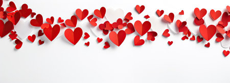 Empty valentine's day greeting card with copyspaceの素材