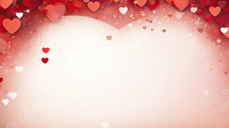 Empty valentine's day greeting card with copyspaceの素材