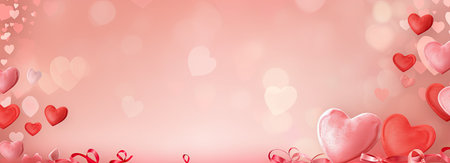 Empty valentine's day greeting card with copyspaceの素材