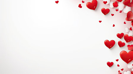 Empty valentine's day greeting card with copyspaceの素材