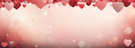 Empty valentine's day greeting card with copyspaceの素材