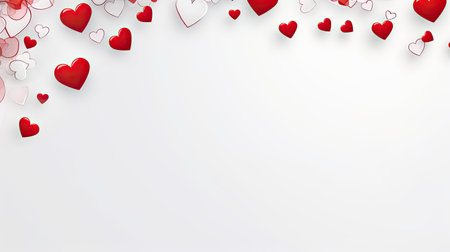 Empty valentine's day greeting card with copyspaceの素材