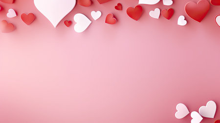 Empty valentine's day greeting card with copyspaceの素材