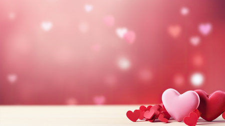 Empty valentine's day greeting card with copyspaceの素材