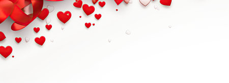 Empty valentine's day greeting card with copyspaceの素材