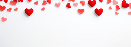Empty valentine's day greeting card with copyspaceの素材