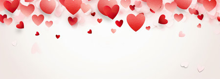 Empty valentine's day greeting card with copyspaceの素材
