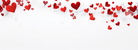 Empty valentine's day greeting card with copyspaceの素材