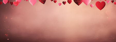 Empty valentine's day greeting card with copyspaceの素材