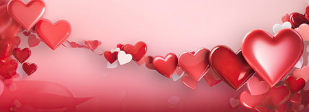 Empty valentine's day greeting card with copyspaceの素材