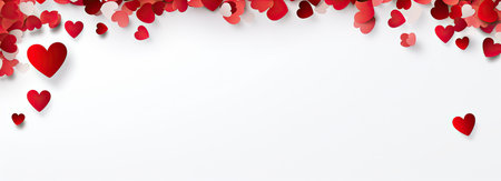 Empty valentine's day greeting card with copyspaceの素材