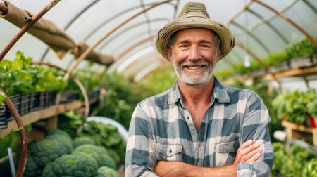 Enthusiastic Farmers Promoting Sustainable and Organic Agricultural Practicesの素材