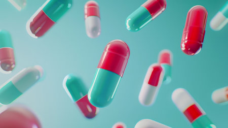 Floating Capsules: Pharmaceutical Innovation Conceptの素材