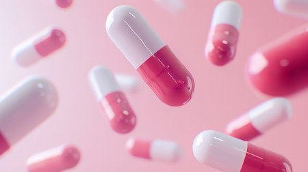 Floating Capsules: Pharmaceutical Innovation Conceptの素材