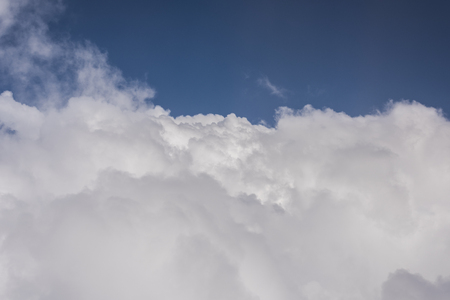 Sky with clouds - aerial viewの写真素材
