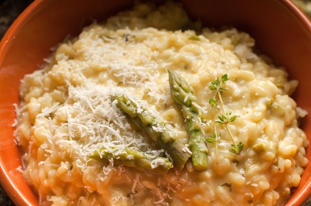 risotto with asparagusの写真素材