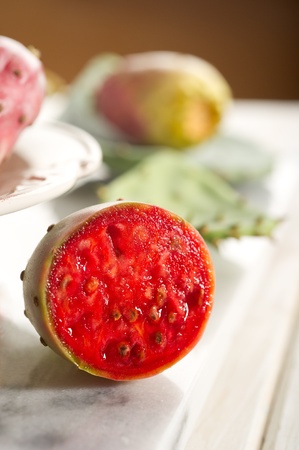 prickly pear fruit の写真素材