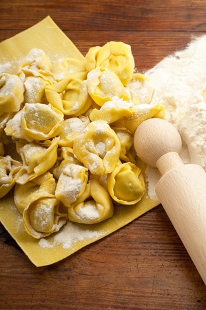 ingredients for italian homemade pastaの写真素材