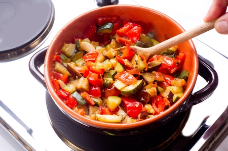 ratatouille on bowlの写真素材