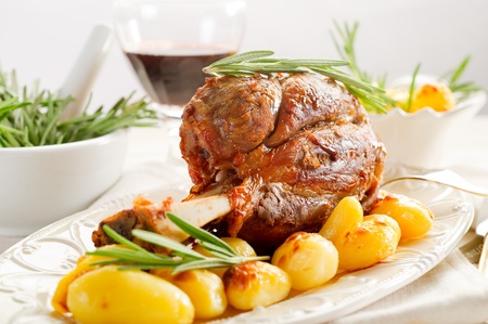 shank with potatoes の写真素材