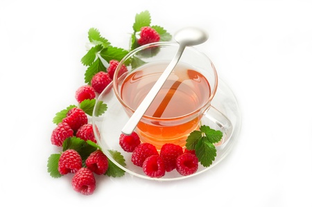raspberry teaの写真素材