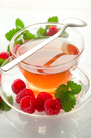 raspberry teaの写真素材