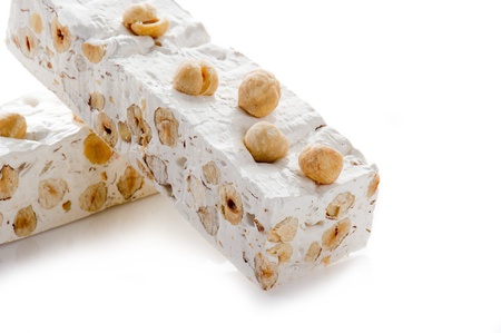 nougat with ingredientsの写真素材
