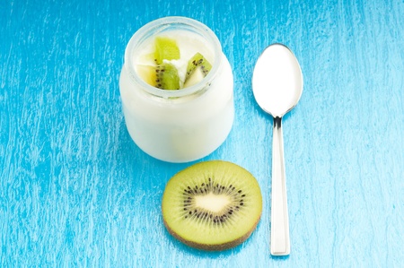 kiwi yoghurtの写真素材