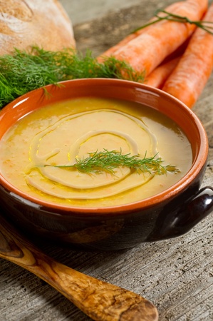 carrot soupの写真素材