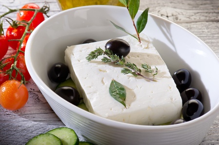 feta  traditional greek cheeseの写真素材