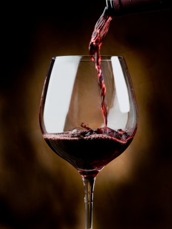 glass of red wineの写真素材