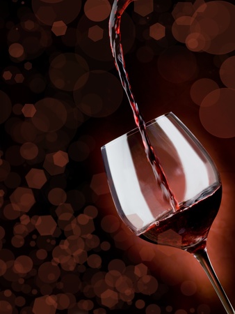 glass of red wineの写真素材