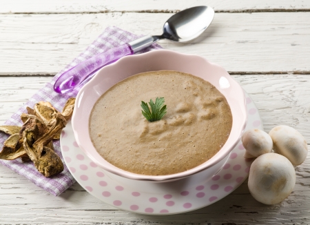 mushroom soupの写真素材