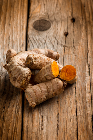 fresh tumetic over wood backgorundの写真素材