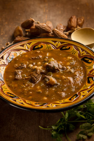 harira soup traditional Moroccan recipeの写真素材