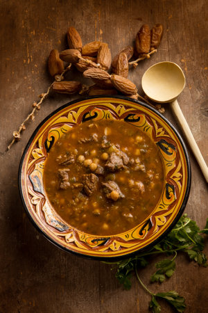 harira soup traditional Moroccan recipeの写真素材