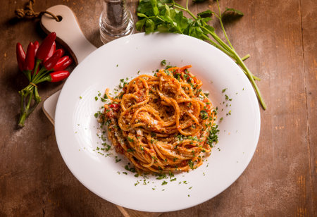 pasta traditional italian recipeの写真素材
