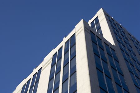 The top of a modern office building.の写真素材