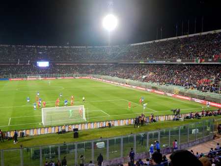 PALERMO, ITALY - March 24, 2022: Italy vs North Macedonia: Knockout Round Play-Offs - 2022 FIFA World Cup Qualifierのeditorial素材