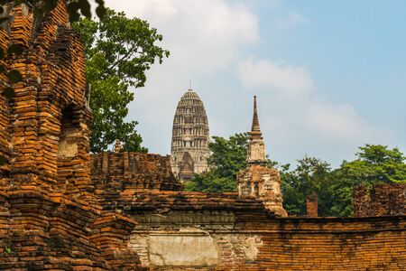 Ayutthaya Historical Park, Thailandのeditorial素材