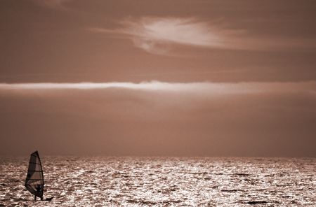 Windsurferの写真素材