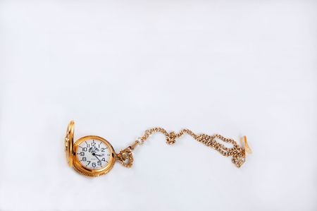 Gold pocket watchの写真素材