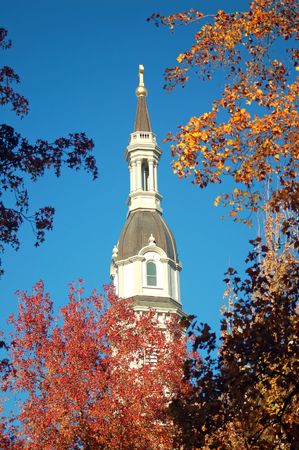 church in downtown Sacramento, Californiaの写真素材