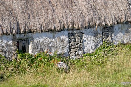 Traditional Irish country house, Aran islandsの写真素材