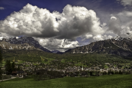 Cortina d Ampezzoの写真素材